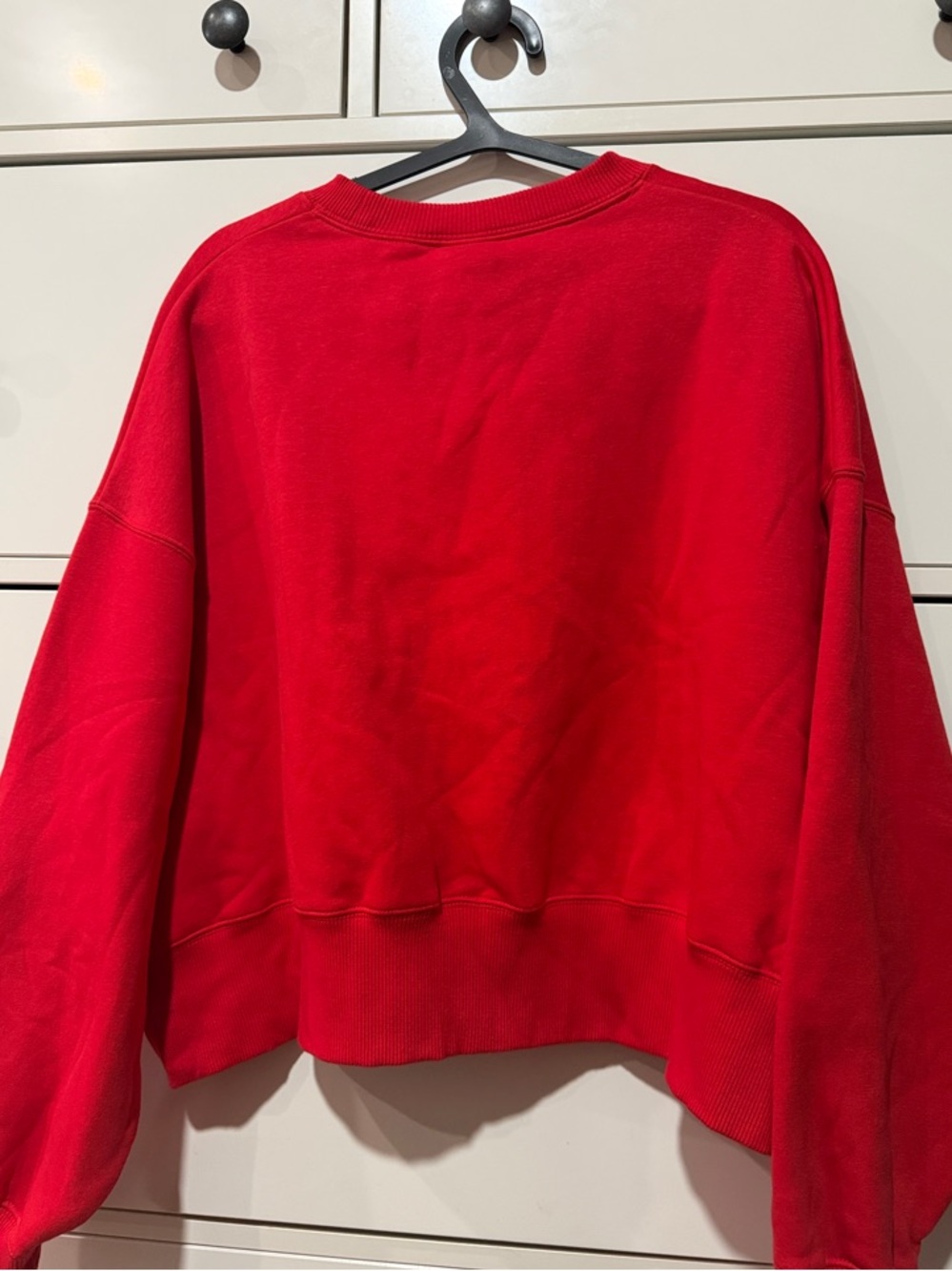 Nike Red Georgia Crewneck Sweatshirt with Black & White Logo - Picture 2 of 4